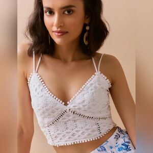 Francescas Myra Lace Bralette Cami Top Women L - NWT